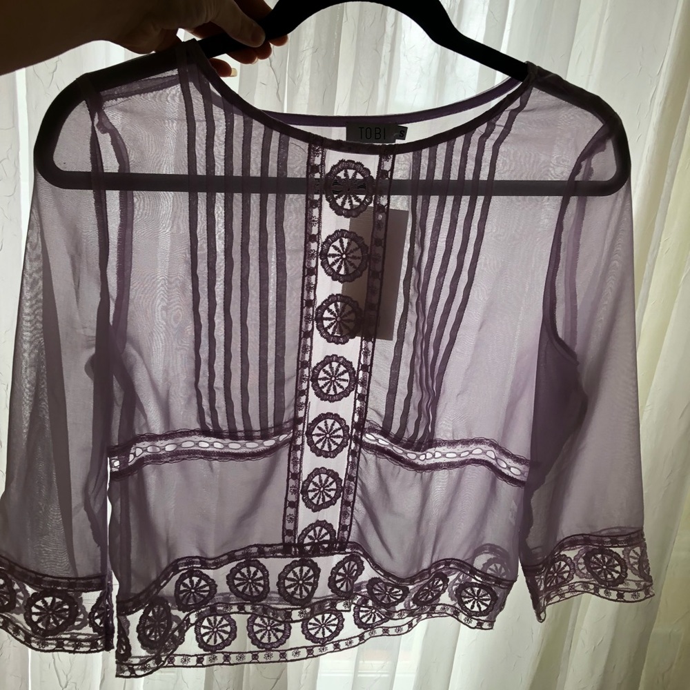 Sheer Lavender Blouse